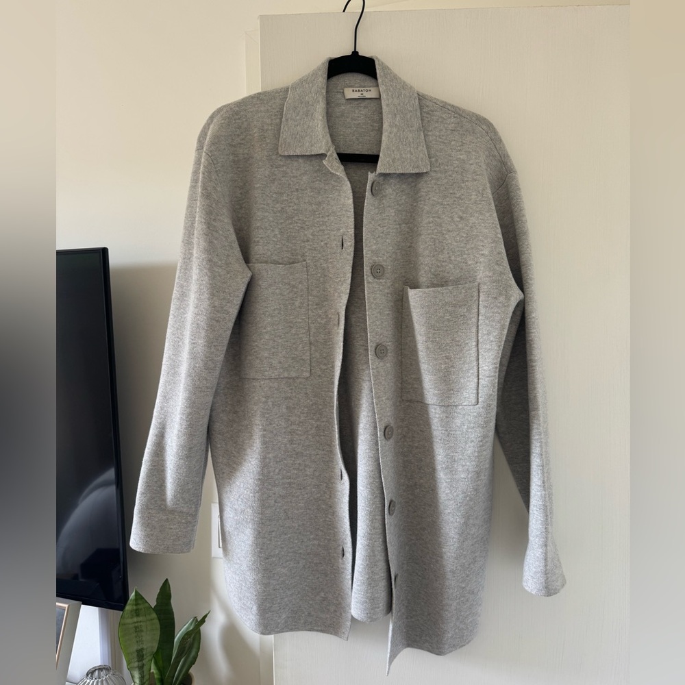 Babaton Society Shirt Jacket - Light Grey